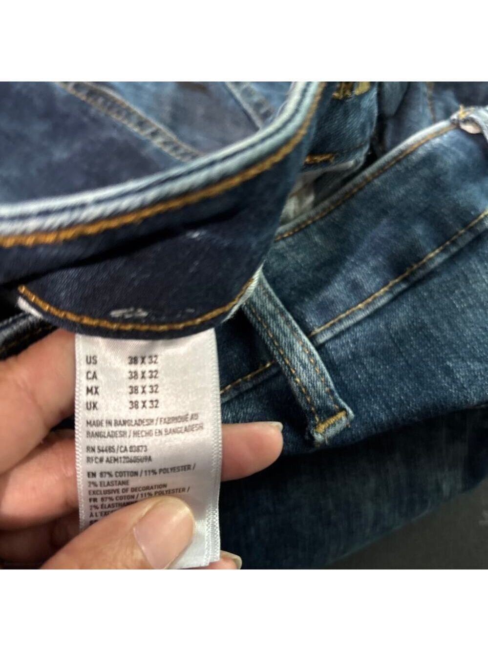 Men’s American Eagle 38/33 super skinny jeans - Picture 7 of 8